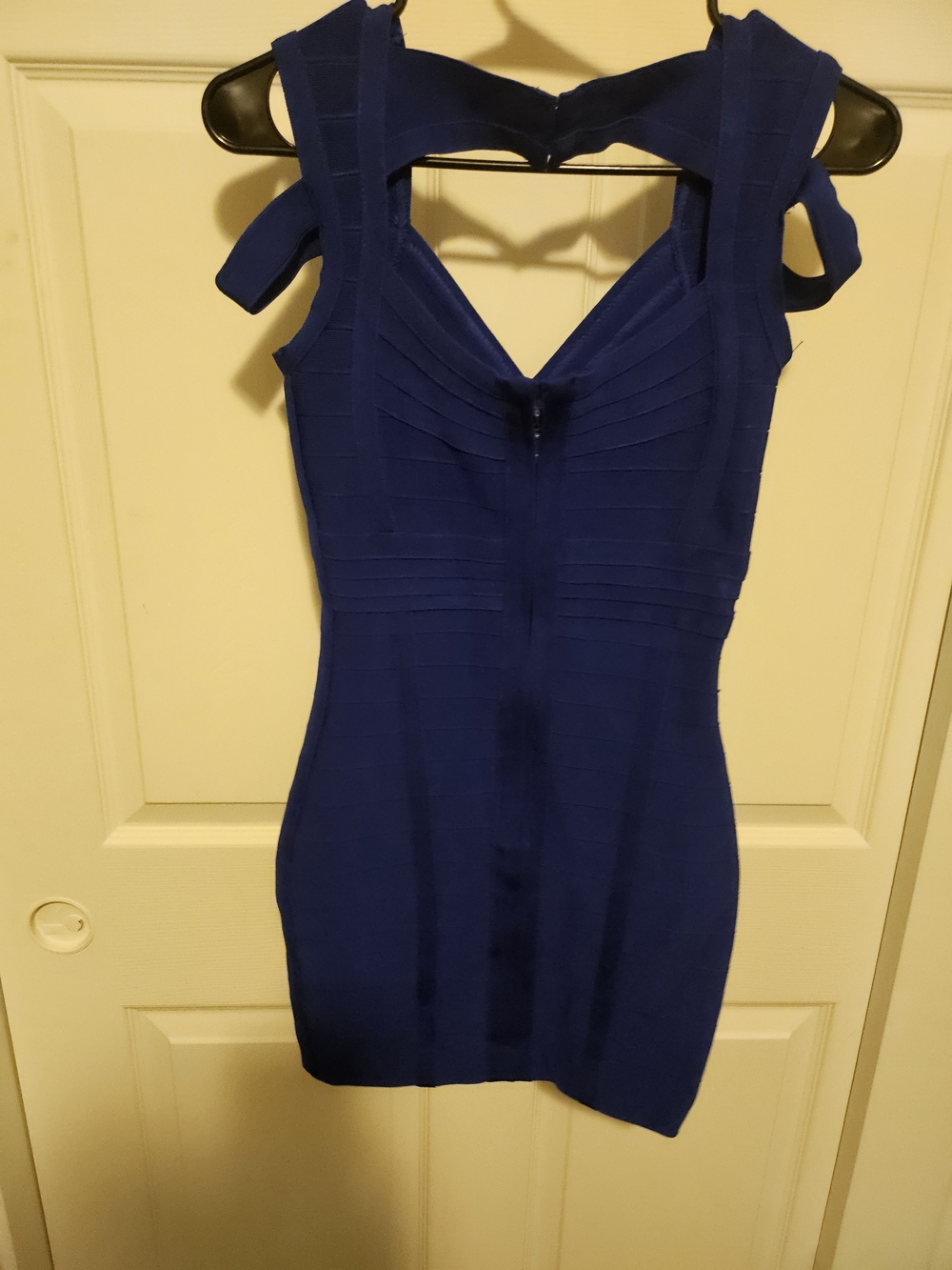 Herve Leger Cobalt Blue Bandage Midi Dress - Picture 5 of 5